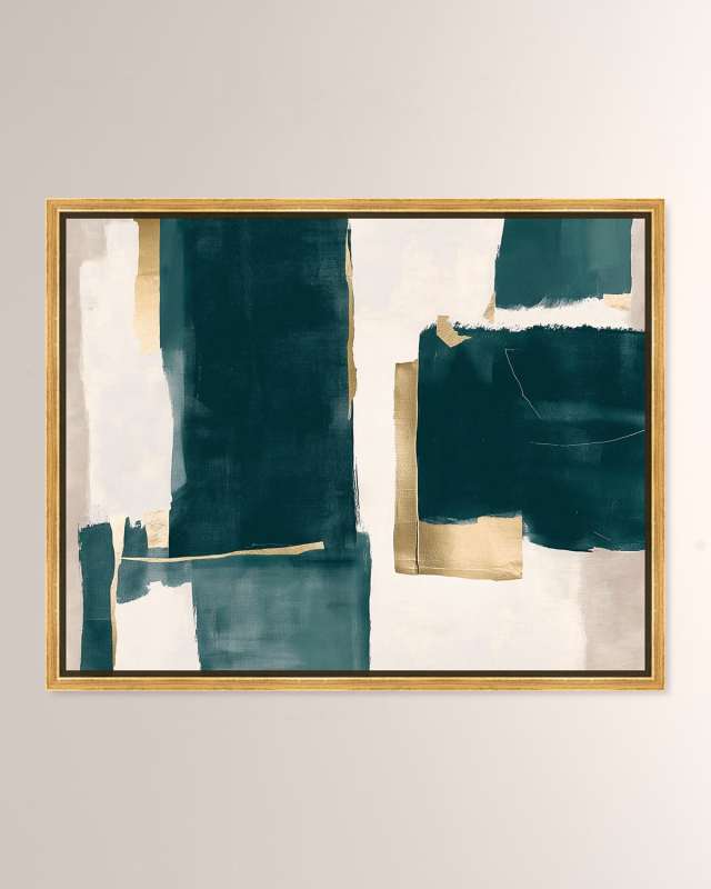 "Forest Glimmer I" Framed Giclee on Canvas